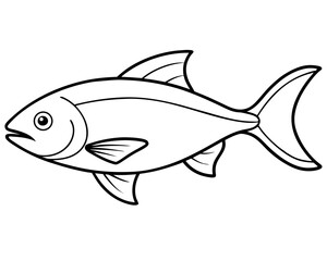fish on a white background