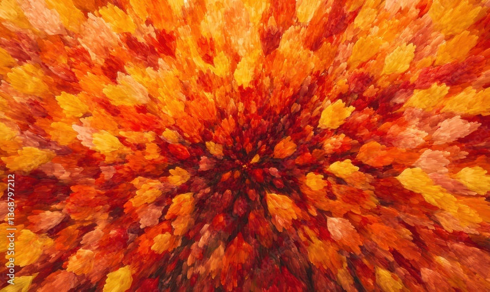 Poster abstract autumn explosion background for design projects