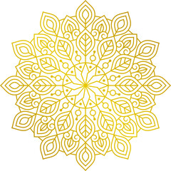 Beautiful Luxury Gold Mandala Illustration Vol. 41