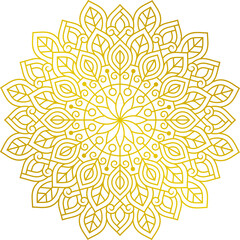 Beautiful Luxury Gold Mandala Illustration Vol. 42