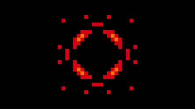 8-bit pixel art explosion animation. Transparent. Alpha channel. Flash retro video game style. Comic boom flame effect. pixel sparkle. Firework animation. Bang animated effect.