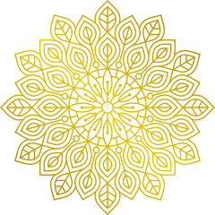 Beautiful Luxury Gold Mandala Illustration Vol. 52