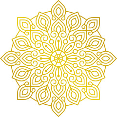 Beautiful Luxury Gold Mandala Illustration Vol. 57