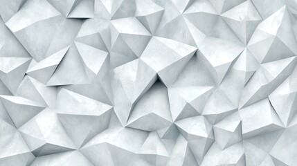 Abstract 3D Geometric Grey Concrete Low Polygonal Wall Texture