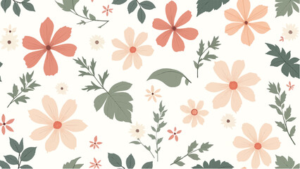 Floral pattern background. Floral pattern design. Minimalist Floral Fabric Pattern. 