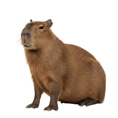 Capybara on high quality transparent background png