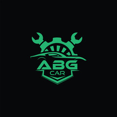 ABG tech logo design template, ABG tech logo, ABG technology vector