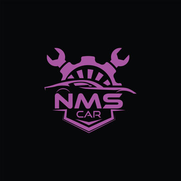 NMS tech logo design template, NMS tech logo, NMS technology vector	