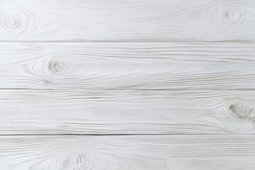 White painted wooden planks arranged horizontally creating a textured flat lay background