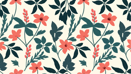 Floral pattern background. Floral pattern design. Minimalist Floral Fabric Pattern.
