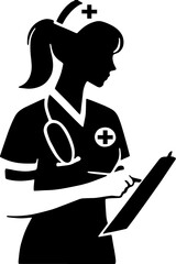 Nurse silhouette PNG