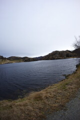 Tjørnakovtjørna lake in Norway, Jaanuary