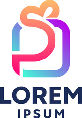 Modern Simple Letter P Prize Logo Template