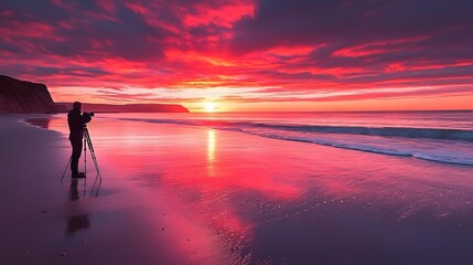 Photographer Captures Vibrant Sunrise Seascape (1)
