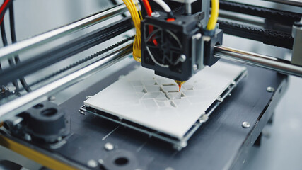 3D printer in action, intricate design