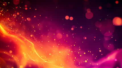Fototapeta premium Shimmering embers of bright orange and pink flames on a darkened abstract fire background, shimmering, gentle. Subtle Embers. Illustration