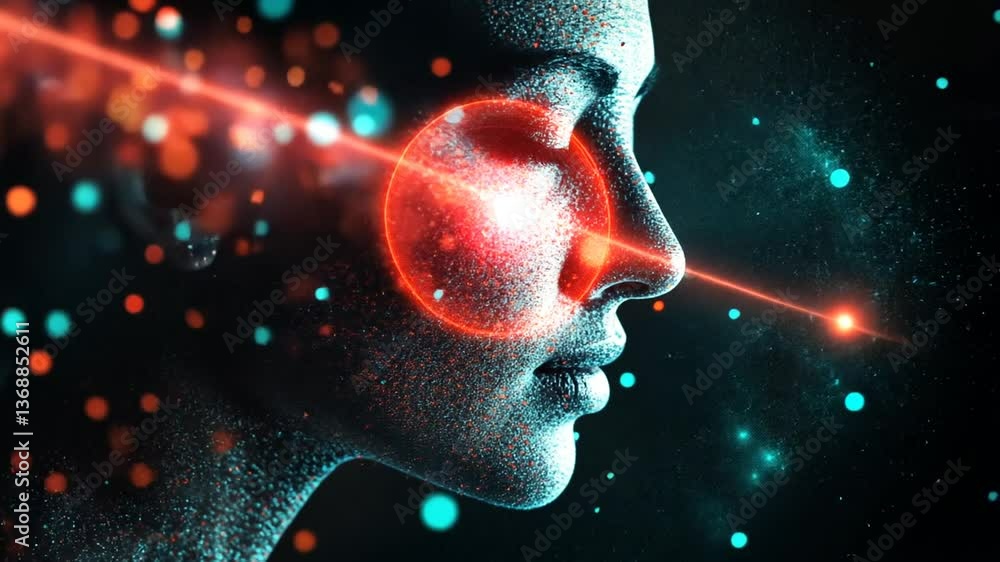 Poster exploration of mental health through abstract visual representation generative ai