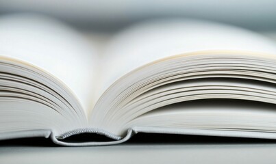 An open book with crisp white pages invites learning, discovery, and the promise of untold stories.