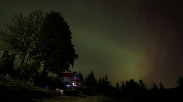 Northern Lights Over Oregon