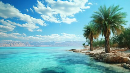 Eilat Red Sea Landscape: A Stunning Tropical Nature Wallpaper