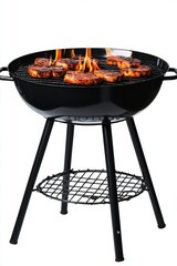 image illustration of a barbecue grill stand, standing alone on a transparent background