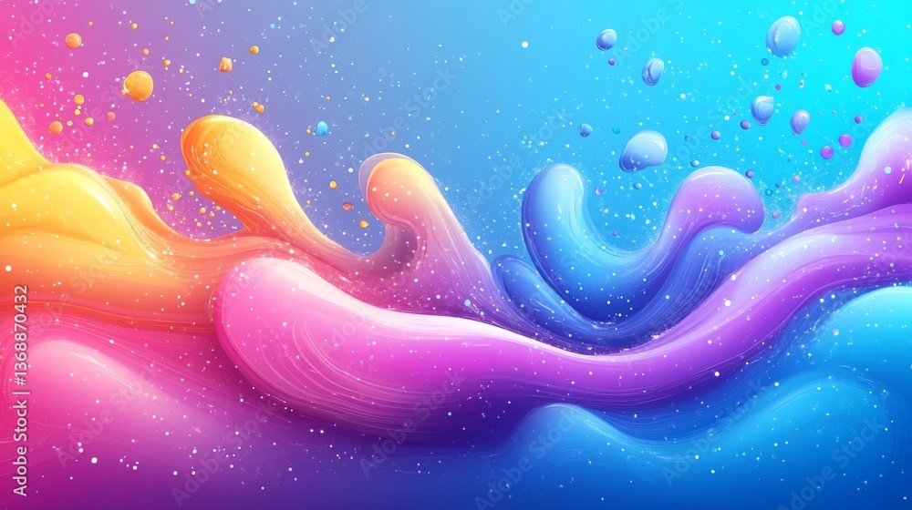 Poster a background with an optimistic abstract gradient texture