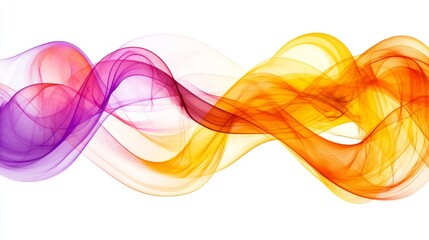 Silken ribbons, flowing like liquid and frozen in a futuristic 3D abstract texture, set against a transparent backdrop