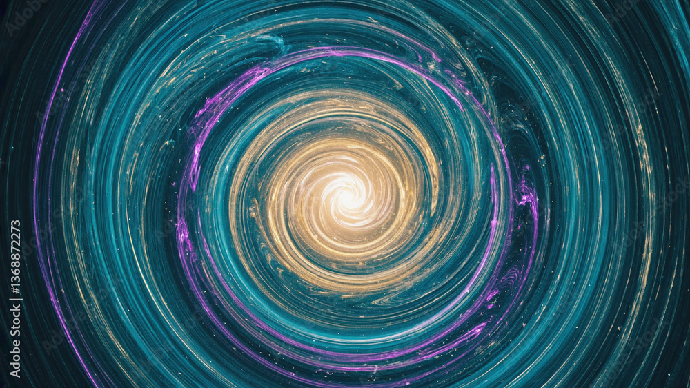 Poster abstract spiral design