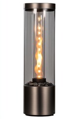 A standalone tall patio heater for restaurant patios, shown on a transparent background