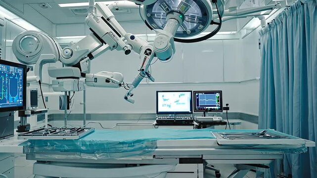 Frames A well-lit, sterile examination room filled with advanced medical devices, repres a-2, 820845