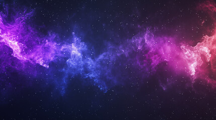 Fototapeta premium Deep space nebula with glowing gaseous clouds