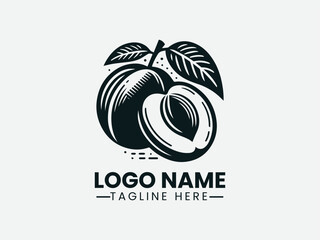 Plum Fruit Vector Logo Design Fresh Plum Logo