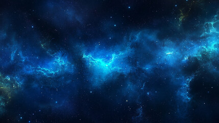 Fototapeta premium Deep space nebula with glowing gaseous clouds