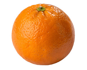 A vibrant, sun-kissed orange, ripe and ready, bursting with juicy goodness against a bright white background. AI Generative