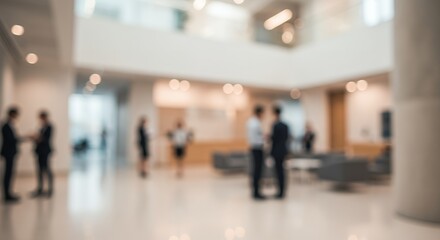 Blurred modern business interior