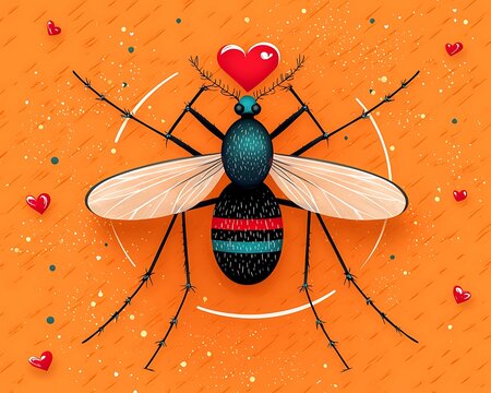 Cute Mosquito Artwork