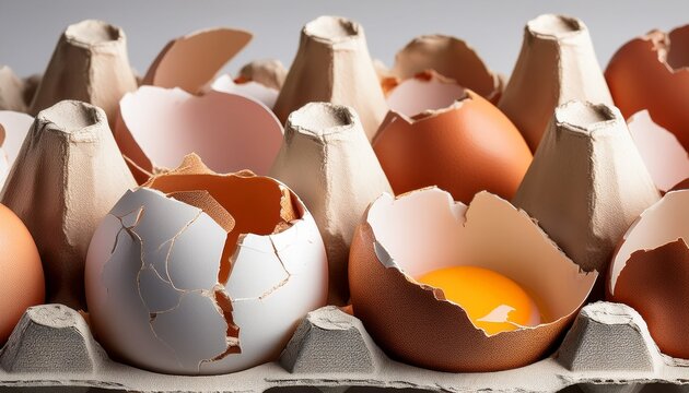 broken egg shell