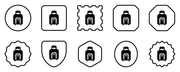 Editable luggage vector icon. Part of a big icon set family. Perfect for web and app interfaces, presentations, infographics, etc