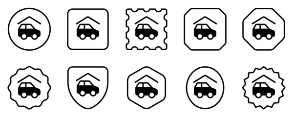 Editable parking area, car park vector icon. Part of a big icon set family. Perfect for web and app interfaces, presentations, infographics, etc © Totto House