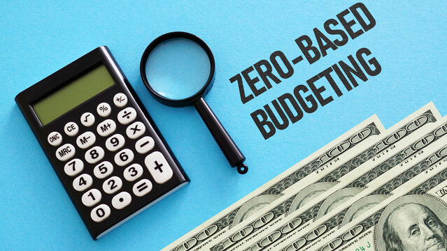 Zero-Based Budgeting is shown as business and financial concept
