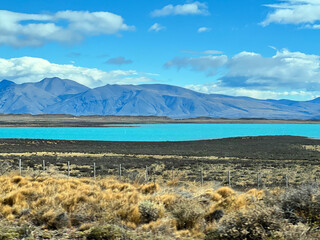 Argentina, El Calafate - 2023, February: lake and mountains