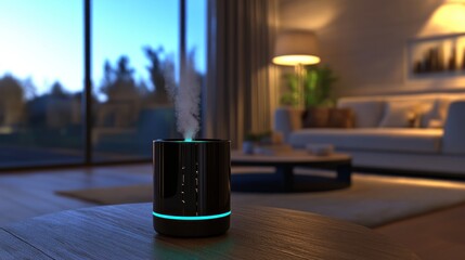 Modern Diffuser in Cozy Living Room