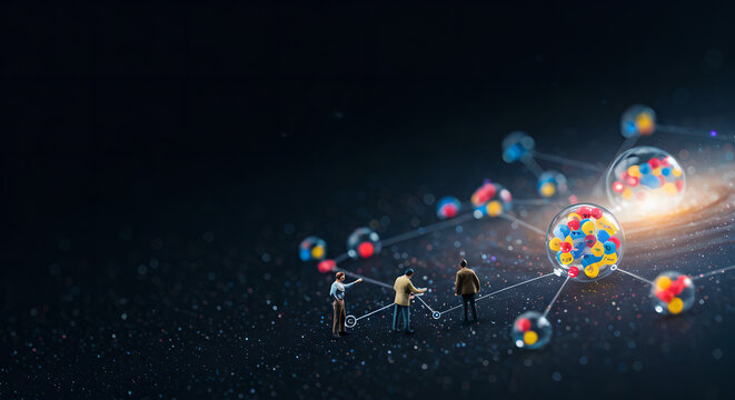 複雑なデータ構造と共同研究 - 分子モデルとミニチュア専門家