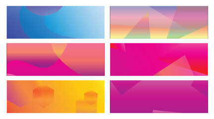 Fototapeta premium Abstract Colorful Geometric Backgrounds (4)