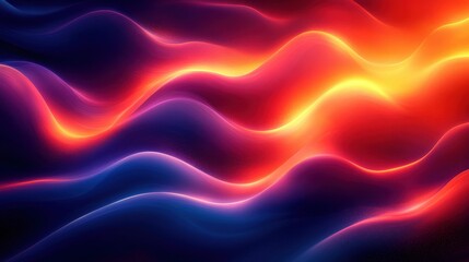 Obraz premium Abstract Waves of Colorful Light in Motion