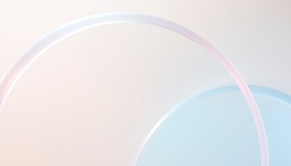 Elegant Overlapping Circles with Soft Pastel Gradient, Abstract Minimalist Background Template for Modern Corporate Branding and Professional Presentations

