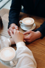 young woman drinking coffee