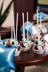 birthday cake with candles