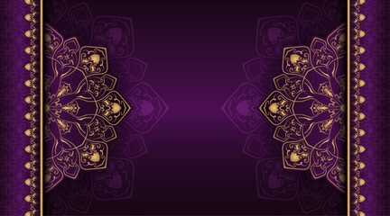 Luxury background with golden mandala ornament