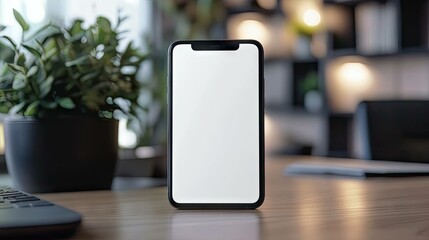 Modern cellphone mockup template for app or website design presentation